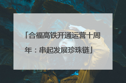 合福高铁开通运营十周年：串起发展珍珠链