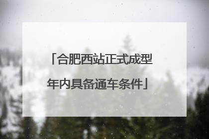合肥西站正式成型 年内具备通车条件