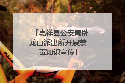 嘉祥县公安局卧龙山派出所开展禁毒知识宣传