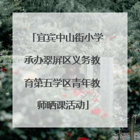 宜宾中山街小学承办翠屏区义务教育第五学区青年教师晒课活动