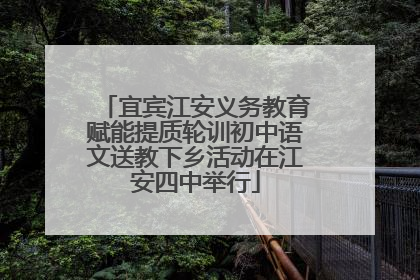 宜宾江安义务教育赋能提质轮训初中语文送教下乡活动在江安四中举行