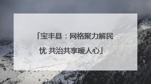宝丰县：网格聚力解民忧 共治共享暖人心