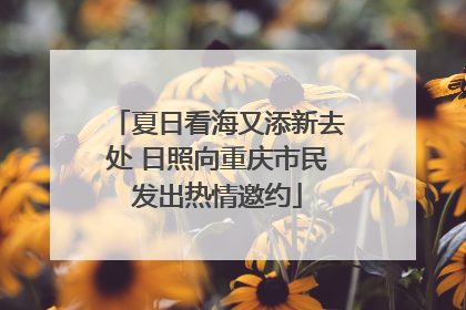 夏日看海又添新去处 日照向重庆市民发出热情邀约