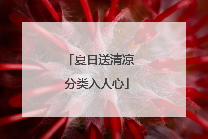 夏日送清凉 分类入人心