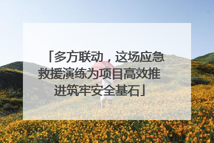多方联动，这场应急救援演练为项目高效推进筑牢安全基石