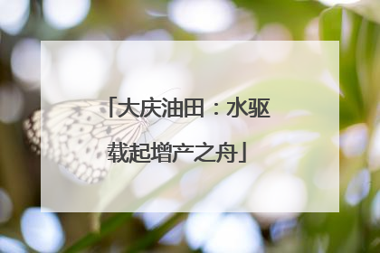 大庆油田：水驱载起增产之舟