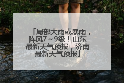 局部大雨或暴雨，阵风7～9级！山东最新天气预报，济南最新天气预报