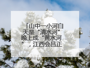 山中一小河白天是“清水河”晚上成“黄水河”，江西会昌正在溯源，已有企业被要求停工