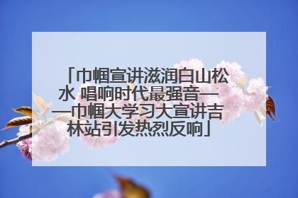 巾帼宣讲滋润白山松水 唱响时代最强音——巾帼大学习大宣讲吉林站引发热烈反响