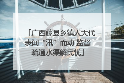 广西藤县乡镇人大代表闻“汛”而动 监督疏通水渠解民忧