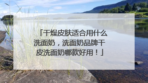 干燥皮肤适合用什么洗面奶，洗面奶品牌干皮洗面奶哪款好用！