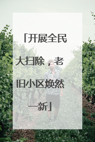 开展全民大扫除，老旧小区焕然一新