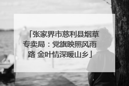 张家界市慈利县烟草专卖局：党旗映照风雨路 金叶情深暖山乡