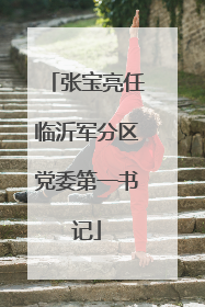 张宝亮任临沂军分区党委第一书记