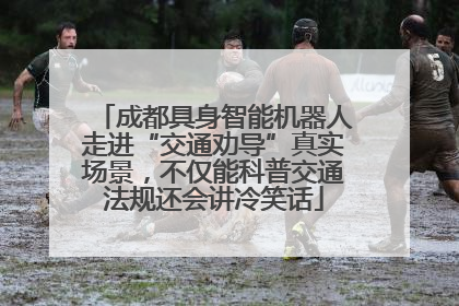 成都具身智能机器人走进“交通劝导”真实场景，不仅能科普交通法规还会讲冷笑话