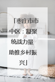 枣庄市市中区：凝聚统战力量 助推乡村振兴