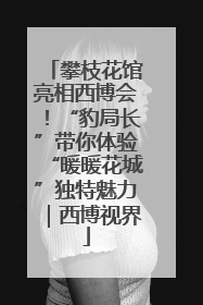 攀枝花馆亮相西博会！“豹局长”带你体验“暖暖花城”独特魅力｜西博视界