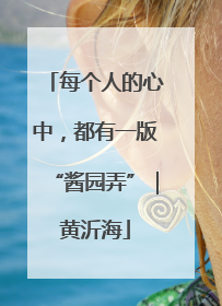 每个人的心中，都有一版“酱园弄”｜黄沂海