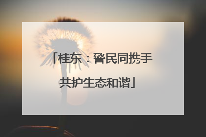 桂东：警民同携手 共护生态和谐