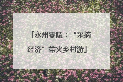 永州零陵：“采摘经济”带火乡村游