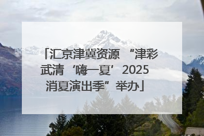 汇京津冀资源 “津彩武清‘嗨一夏’2025消夏演出季”举办