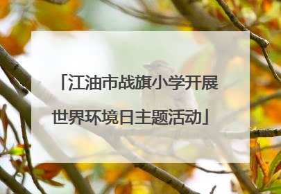 江油市战旗小学开展世界环境日主题活动