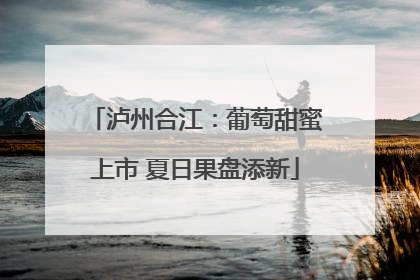泸州合江：葡萄甜蜜上市 夏日果盘添新