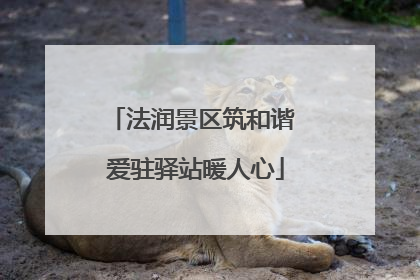 法润景区筑和谐 爱驻驿站暖人心
