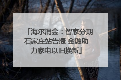 海尔消金：智家分期石家庄站告捷 金融助力家电以旧换新
