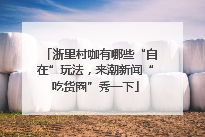 浙里村咖有哪些“自在”玩法，来潮新闻“吃货圈”秀一下