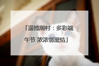 淄博周村：多彩端午节 浓浓邻里情