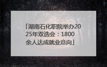 湖南石化职院举办2025年双选会：1800余人达成就业意向