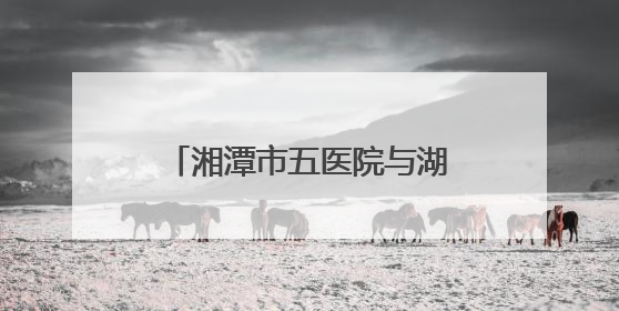 湘潭市五医院与湖南科技大学共建精神医学创新平台