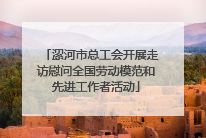 漯河市总工会开展走访慰问全国劳动模范和先进工作者活动
