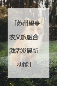 苏州望亭农文旅融合激活发展新动能