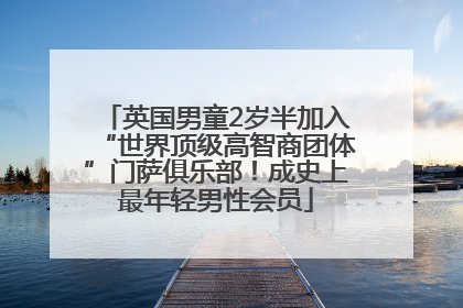 英国男童2岁半加入“世界顶级高智商团体”门萨俱乐部！成史上最年轻男性会员