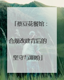 蔡豆花餐馆：合规改建背后的坚守与期盼