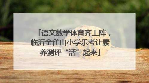 语文数学体育齐上阵，临沂金雀山小学乐考让素养测评“活”起来