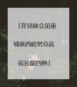 许昆林会见柬埔寨西哈努克省省长蒙西纳