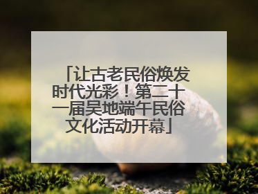 让古老民俗焕发时代光彩！第二十一届吴地端午民俗文化活动开幕