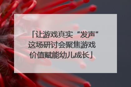 让游戏真实“发声” 这场研讨会聚焦游戏价值赋能幼儿成长