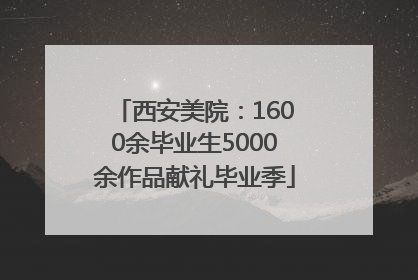西安美院：1600余毕业生5000余作品献礼毕业季