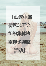 西安市灞桥区总工会组织集体协商现场观摩活动