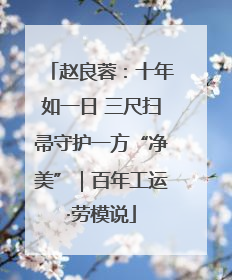 赵良蓉：十年如一日 三尺扫帚守护一方“净美”｜百年工运·劳模说