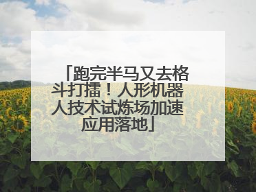 跑完半马又去格斗打擂！人形机器人技术试炼场加速应用落地