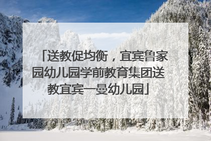 送教促均衡，宜宾鲁家园幼儿园学前教育集团送教宜宾一曼幼儿园