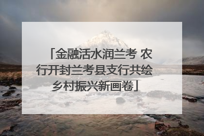 金融活水润兰考 农行开封兰考县支行共绘乡村振兴新画卷