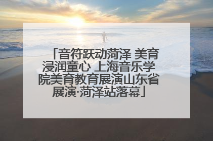 音符跃动菏泽 美育浸润童心 上海音乐学院美育教育展演山东省展演·菏泽站落幕