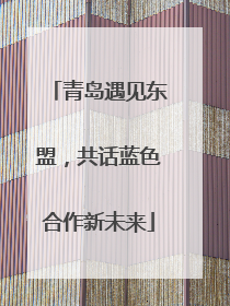 青岛遇见东盟，共话蓝色合作新未来