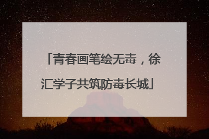 青春画笔绘无毒，徐汇学子共筑防毒长城